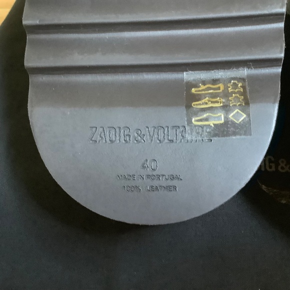 Zadig & Voltaire Cecilia Alpha Cow Sandals SZ 40 - Picture 13 of 16